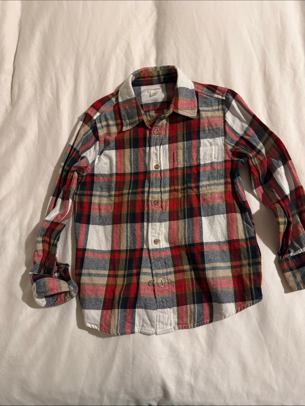 J. CREW CREWCUTS SIZE 6-7 LIMITED EDITION DRESS SHIRT